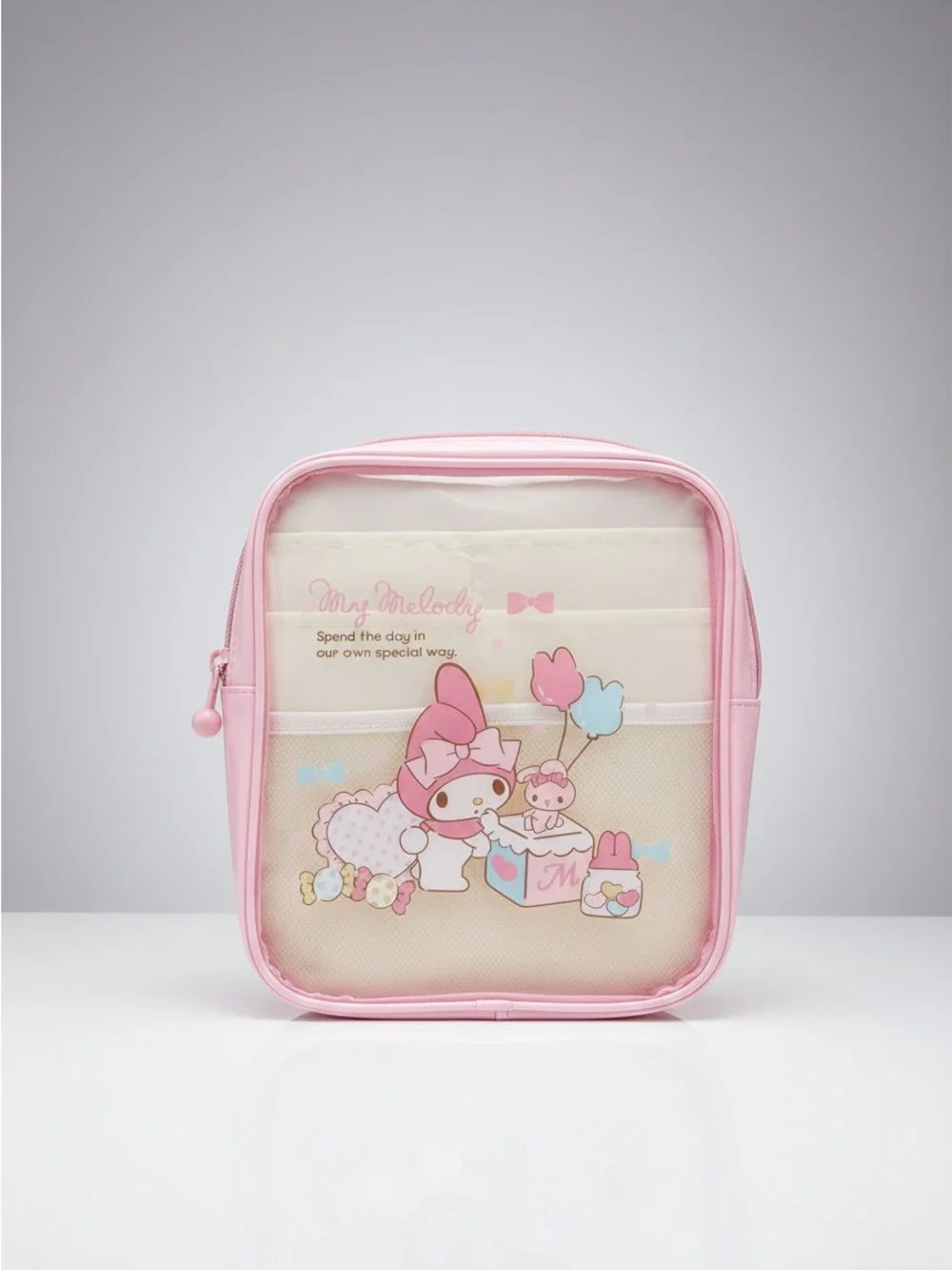 My Melody Pink Kids Clear Cosmetic Bag